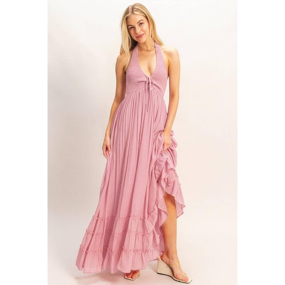 Aura Halter Neck Dress - Picture 3 of 4